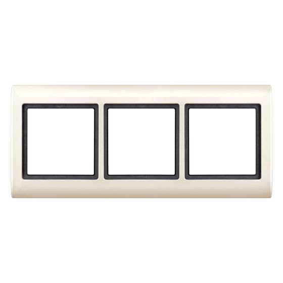 Merten Abdeckrahmen Aquadesign 3fach, 232,8x102,5x11,6mm, Polykarbonat, Weiß