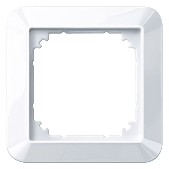 Merten Abdeckrahmen System M 1-M 1fach, 80,5x80,5x10,1mm, Thermoplast, Aktivweiß
