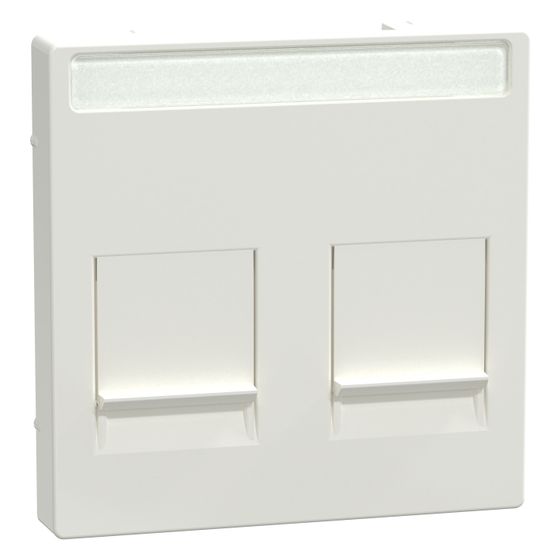 Merten Abdeckplatte System M MEG4564-0319, 2-fach, Thermoplast, Polarweiß