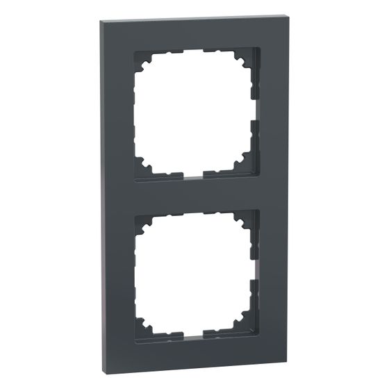 Merten Abdeckrahmen M-Pure 2fach, 153,9x82,7x10,1mm, Thermoplast, Anthrazit, MEG4020-3614