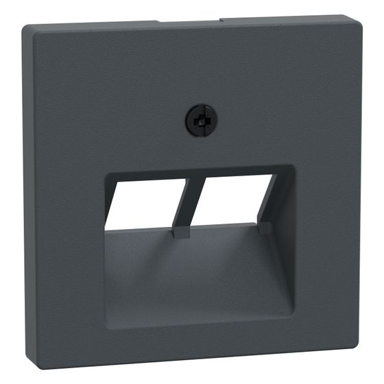 Merten Zentralplatte System M 2fach, 56x56x17mm, Thermoplast, Anthrazit