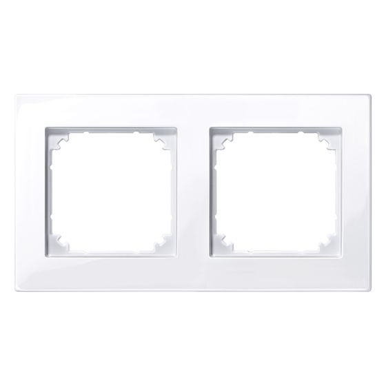 Merten Abdeckrahmen M-PLAN 2fach, 85,8x154,6x10,1mm, Thermoplast, Aktivweiß