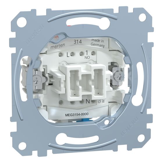 Merten Taster-Einsatz MEG3154-0000, 10A 250V, 73x73x37mm