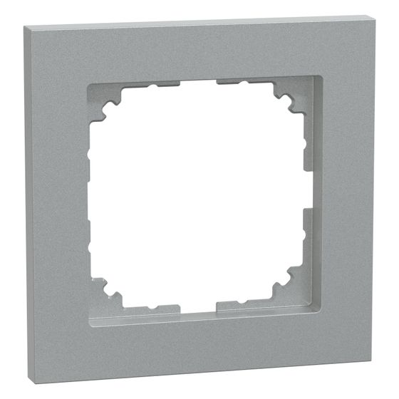 Merten Abdeckrahmen M-Pure MEG4010-3660, 82,7x82,7x10,1mm, Thermoplast, Aluminium
