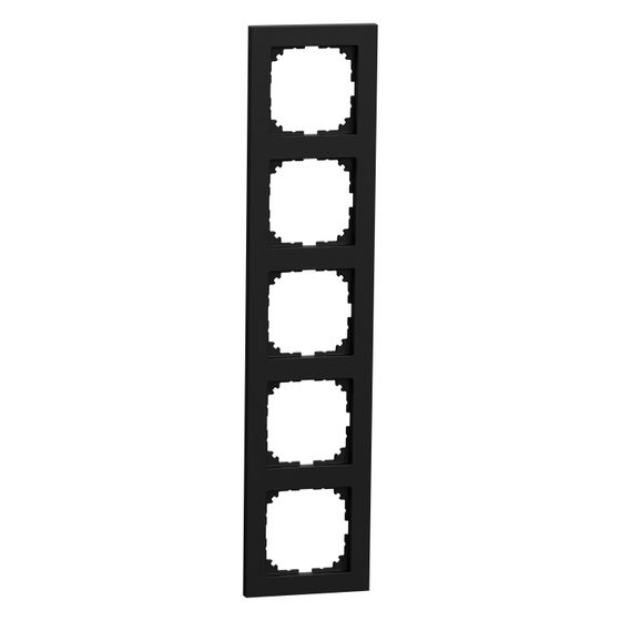 Merten Abdeckrahmen M-Pure MEG4050-3603, 367,5x82,7x10,1mm, Thermoplast, Schwarz