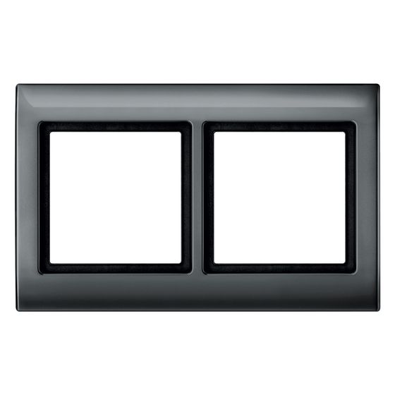 Merten Abdeckrahmen Aquadesign, 161,6x102,5x11,6mm, Polykarbonat, Anthrazit