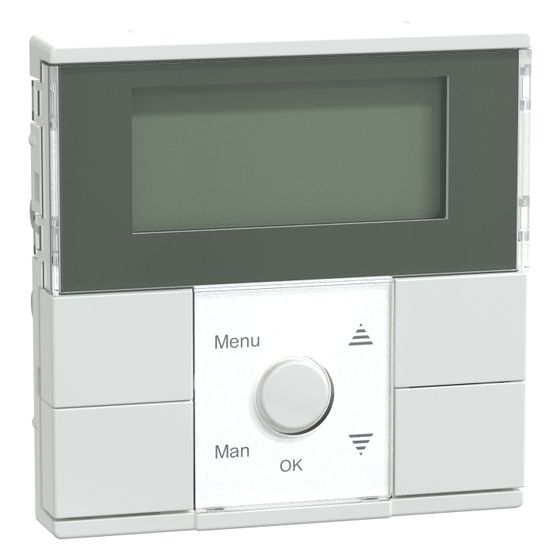 Merten Zeitschalter System M MEG5755-0325, 55x55mm, 230V, Thermoplast, Aktivweiß, glänzend