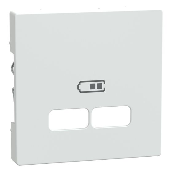 Merten Zentralplatte System M, 55x55mm, Thermoplast, Polarweiß glänzend