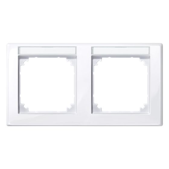 Merten Abdeckrahmen M-Smart 2fach, 151,7x80,5x10,1mm, Thermoplast, Aktivweiß