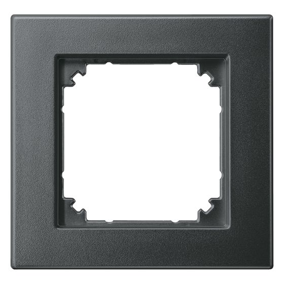 Merten Abdeckrahmen M-PLAN 486114, 83,4x85,8x10,1mm, Thermoplast, Anthrazit