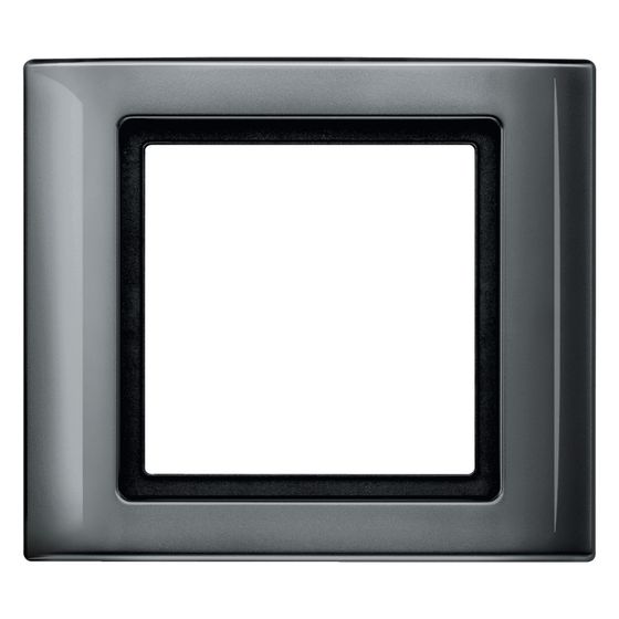 Merten Abdeckrahmen Aquadesign 1fach, 90,4x102,5x11,6mm, Polykarbonat, Anthrazit