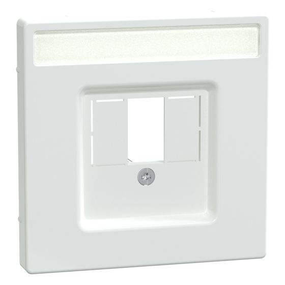 Merten Abdeckplatte System Design, 71x71x15mm, Thermoplast, Lotosweiß