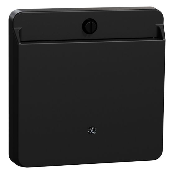 Merten Abdeckplatte System M Hotelcard MEG3854-0403, 73x74x31mm, Thermoplast, Schwarz
