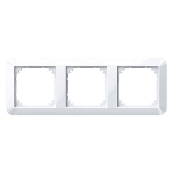 Merten Abdeckrahmen System M 1-M, 80,5x222,9x10,1mm, Polykarbonat, Aktivweiß