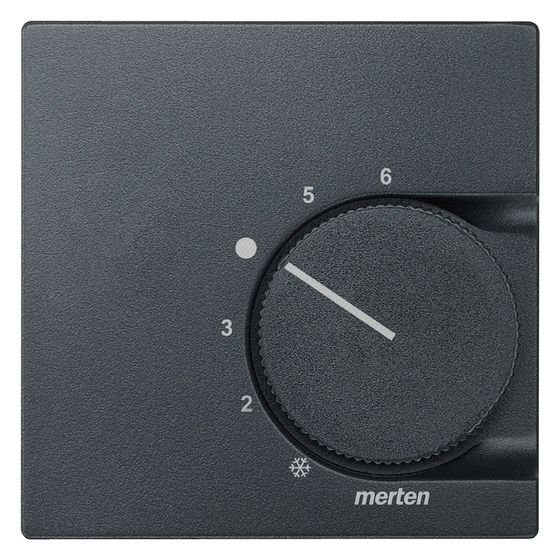 Merten Zentralplatte System M 536214, 55x55mm, Thermoplast, Anthrazit