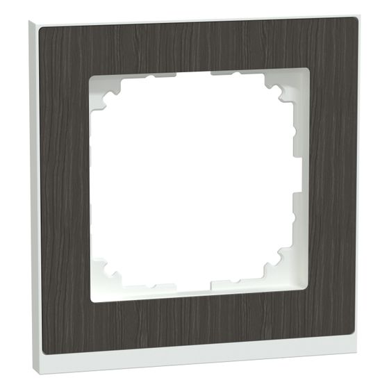 Merten Abdeckrahmen M-Pure Decor 1fach, 90x90x12mm, Kunststoff, Eiche/Aktivweiß