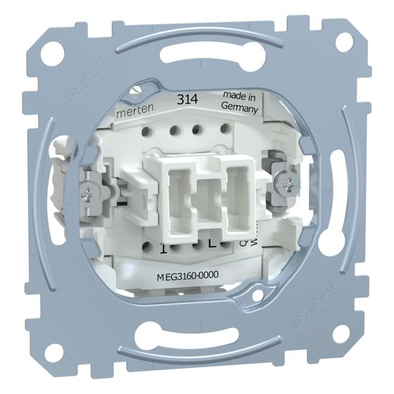 Merten Wippe Aquadesign, IP44, Polykarbonat, Polarweiß