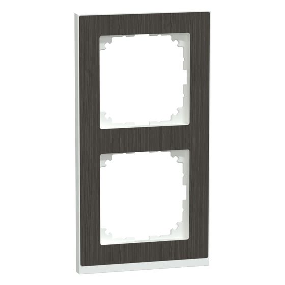 Merten Abdeckrahmen M-Pure Decor 2fach, 158x83x100mm, Thermoplast, Eiche/aktivweiß