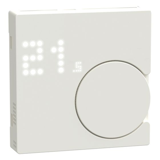 Merten Raumtemperaturregler-Modul System M MEG5779-0419, 55x55x14mm, Thermoplast, Weiß