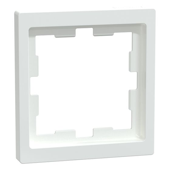 Merten Abdeckrahmen D-Life 1fach, 90x90x11,8mm, Thermoplast, Lotosweiß