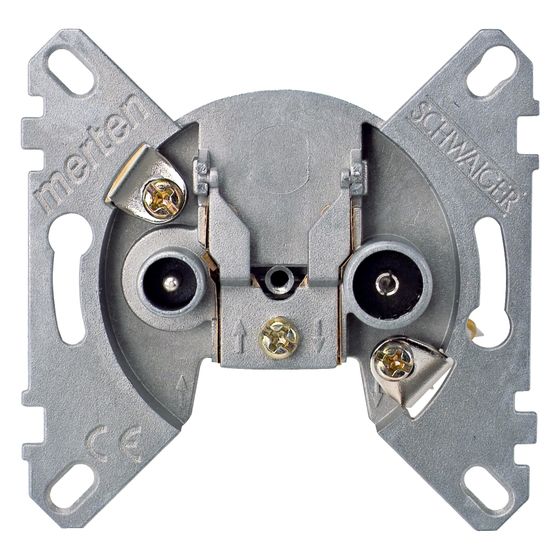 Merten SAT-Antennenstichdose 466099, Unterputz, 2-fach