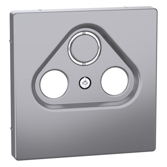 Merten Abdeckplatte System Design MEG4123-6036, 71x71x10mm, Thermoplast, Edelstahl