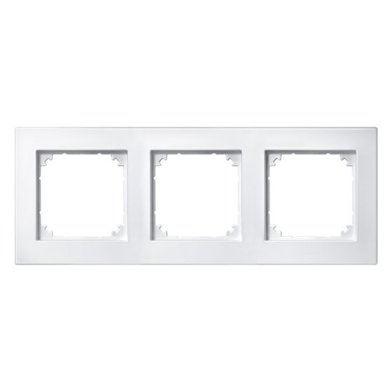 Merten Abdeckrahmen M-PLAN 3fach, 225,8x85,8x10,1mm, Thermoplast, Polarweiß