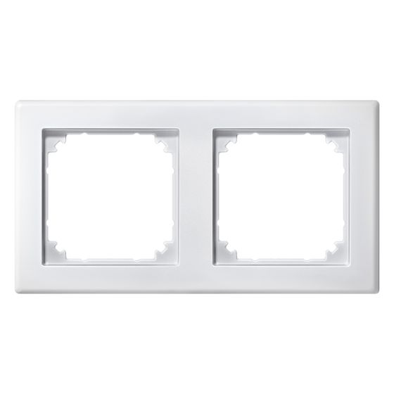 Merten Abdeckrahmen M-Smart 2fach, 151,7x80,5x10,1mm, Thermoplast, Polarweiß