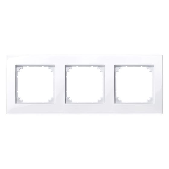 Merten Abdeckrahmen M-Plan 3fach, 225,8x85,8x12mm, Thermoplast, Aktivweiß