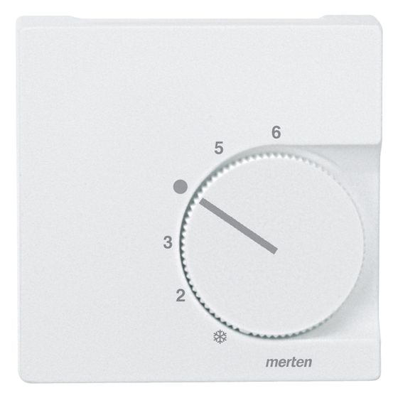 Merten Zentralplatte System M 536219, 55,4x54,9x15mm, Thermoplast, Polarweiß