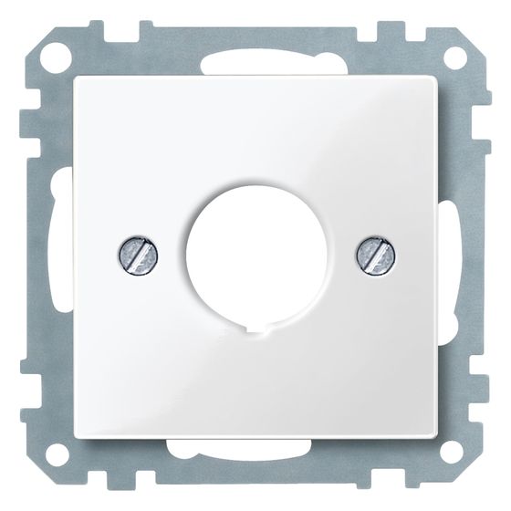 Merten Zentralplatte System M, 55x55mm, Thermoplast, Polarweiß
