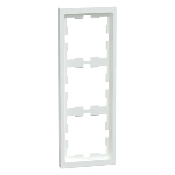 Merten Abdeckrahmen D-Life 3fach, 234x90x11,8mm, Thermoplast, Lotosweiß, MEG4030-6535