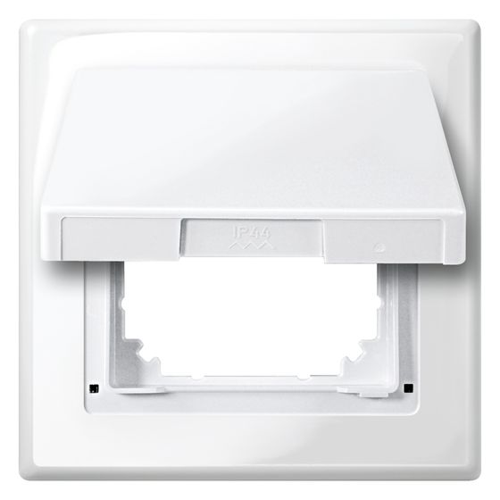 Merten Schutzabdeckung M-Smart, IP44, Polykarbonat, Polarweiß glänzend