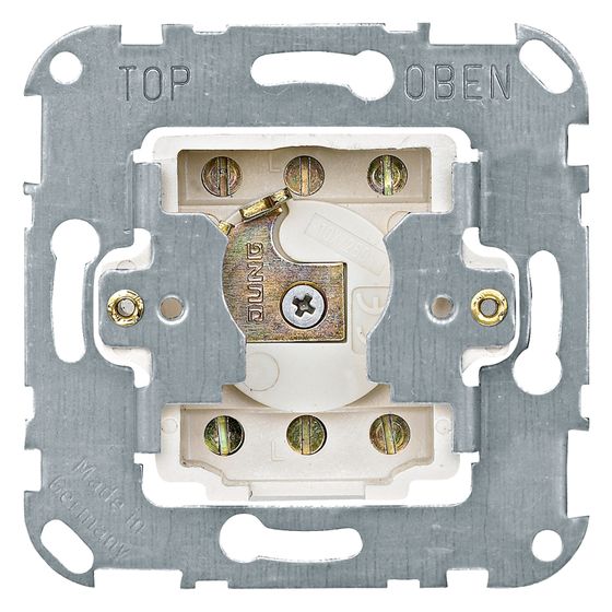 Merten Rollladen-Tast-Rastschalter-Einsatz, 250V 10A, Metall Kunststoff, 318501