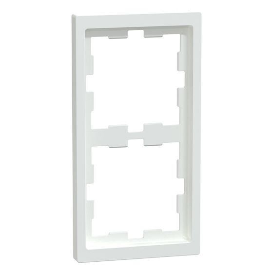 Merten Abdeckrahmen D-Life 2fach, 163x90x11,8mm, Thermoplast, Lotosweiß