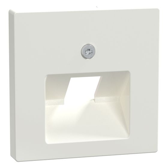 Merten Abdeckplatte System M, 55x55mm, Kunststoff, Polarweiß glänzend