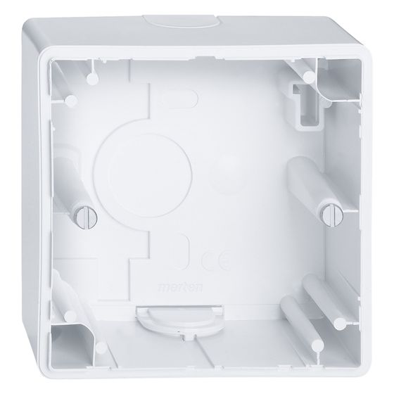 Merten Aufbaugehäuse M-Smart 1fach, 80x80x37mm, Kunststoff, Aktivweiß, MEG4014-1425