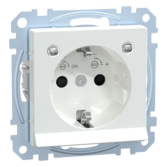 Merten Schutzkontakt-Steckdose System M MEG2304-0325, 16A 250V, Unterputz, Thermoplast, Aktivweiß