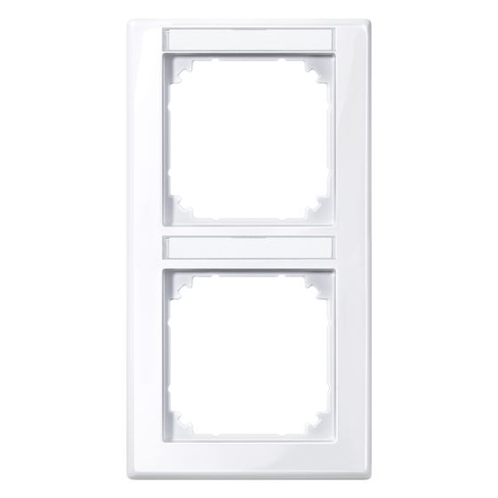 Merten Abdeckrahmen System M M-Smart 2fach, 151,7x80,5x10,1mm, Polykarbonat, Aktivweiß