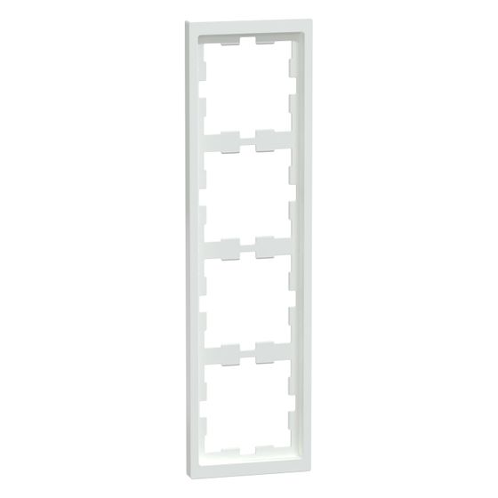Merten Abdeckrahmen D-Life MEG4040-6535, 306x90x11,8mm, Thermoplast, Lotosweiß