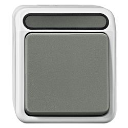 Merten Aus/Wechselschalter Aquastar, 10 AX 250V, IP44, Kunststoff, Lichtgrau, MEG3... MERTEN-MEG3116-8029 4042811179465 (Abb. 1)