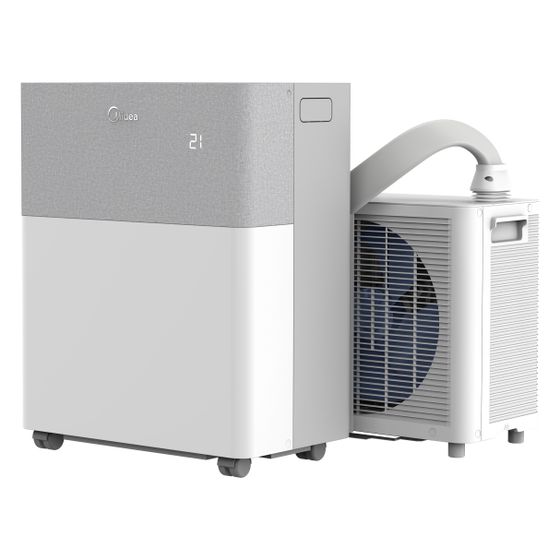 Midea PortaSplit Cool Mobile Klimaanlage Klimasplitgerät, Weiß/Grau, Max. Raumgröße: 70 m³, EEK A++