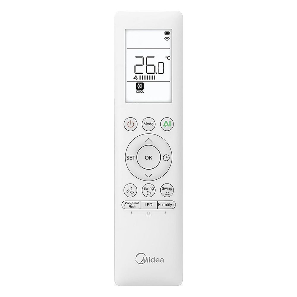 Midea Single-Split Klimagerät Solstice Inneneinheit wandhängend R32, 5,0kW, 230V, Wei... MIDEA-EZ-18RD6-I 6938187386713 (Abb. 6)