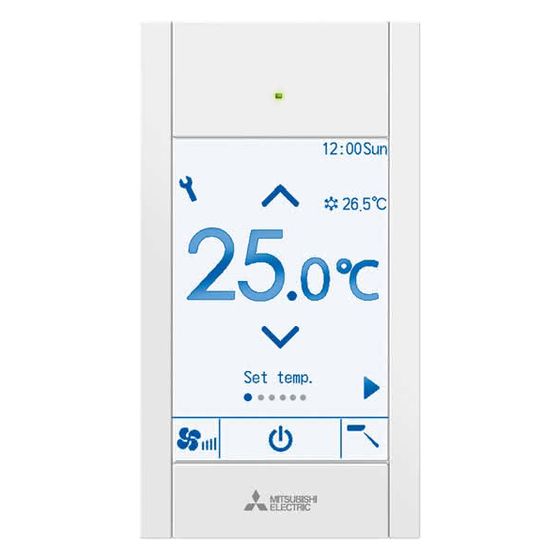 Mitsubishi Kabelfernbedienung PAR-CT01MAA-S mit mehrfarbigem Touchdisplay