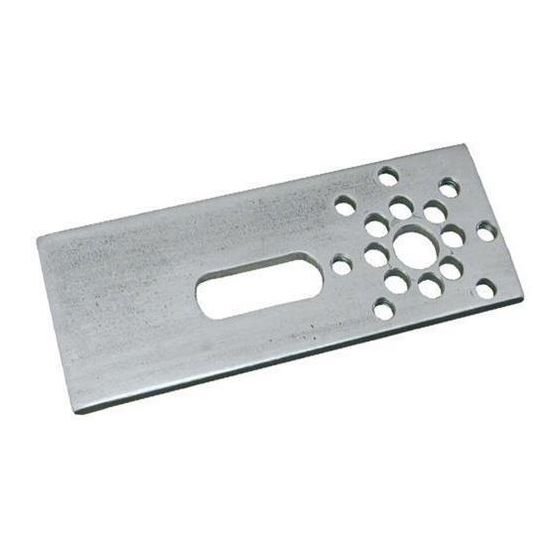 Multitubo Einzelhalter aus Stahl verzinkt 80mm