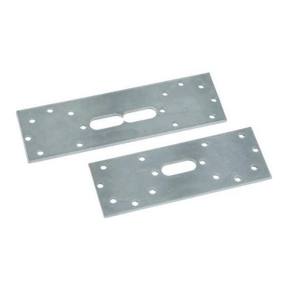 Multitubo Halteplatte aus Stahl verzinkt doppelt 100mm