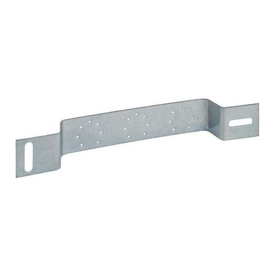 Multitubo Montageschiene aus Stahl verzinkt 76/153mm gebogen
