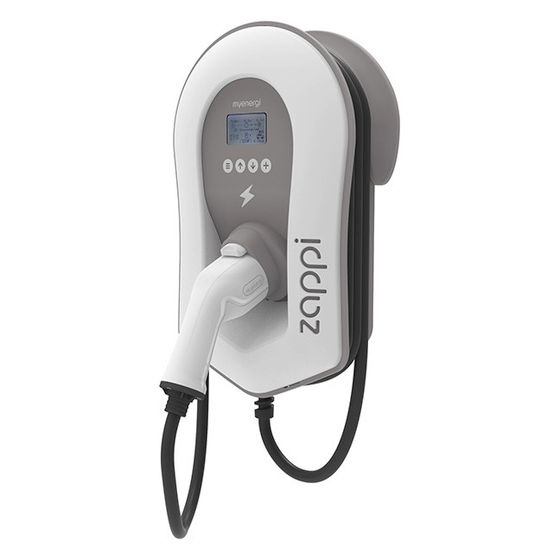 myenergi Wallbox zappi ZAPPI-2H22TW-T, 22kW 3-phasig 6,5m Kabel, Kunststoff, Weiß