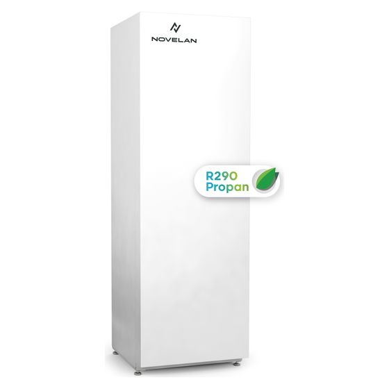 Novelan Sole-Wasser-Wärmepumpe WSV 6.3K1/3M, 2,45kW bei B0/W35, R290, 400V, Heizen/Kühlen, Innen, leistungsgeregelt, 178L