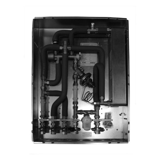 Novelan Trinkwasserstation dezentral TWS 3 DZ, Unterputzmontage, Einbautiefe 110mm, Kupfer-Wärmetauscher